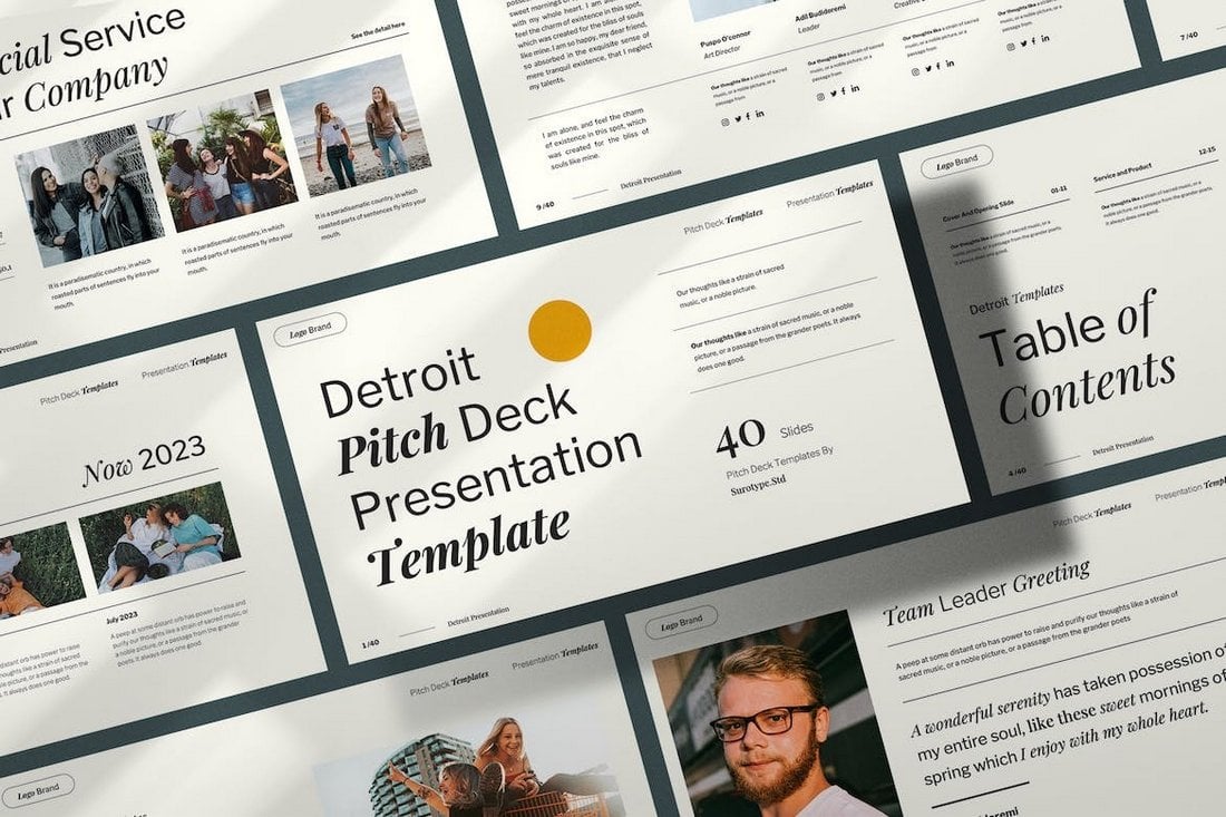 Detroit - Minimal & Modern Keynote Presentation