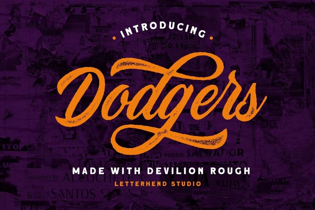 Devilion-Rough-Bold-Sports-Fonts 20+ Best Sports Fonts (Sports Team Logos, Jerseys, Apparel + More) design tips