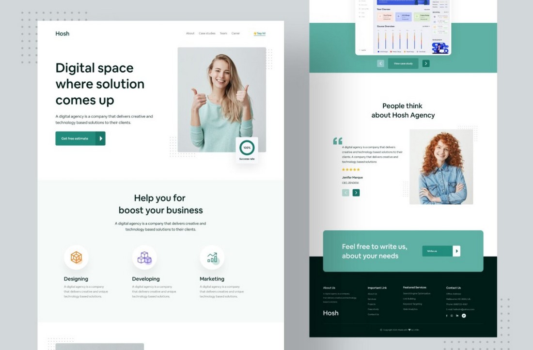 homepage design templates