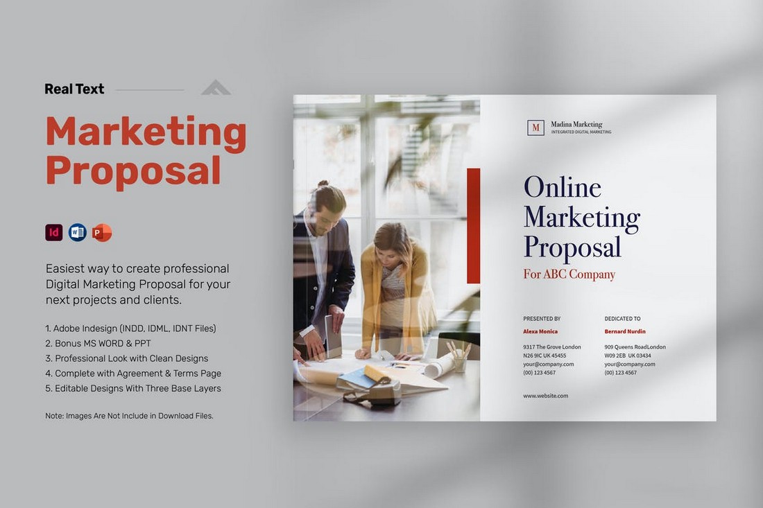 قالب Word Proposal Marketing Digital