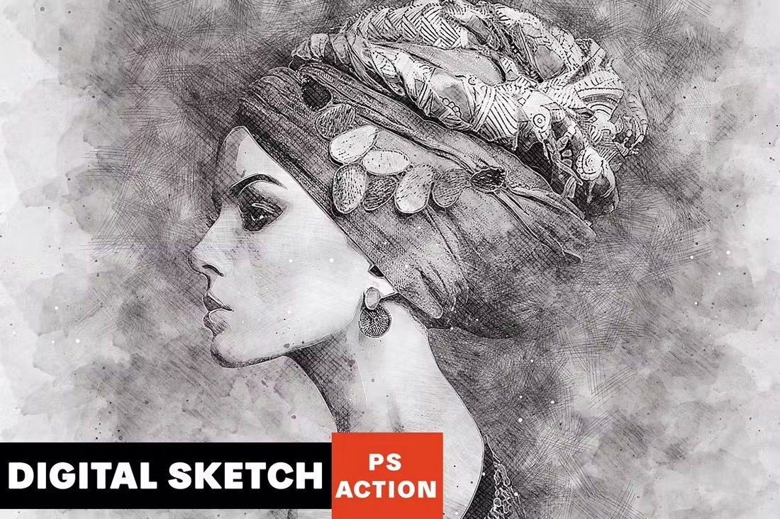 Digital Sketch Photoshop Action