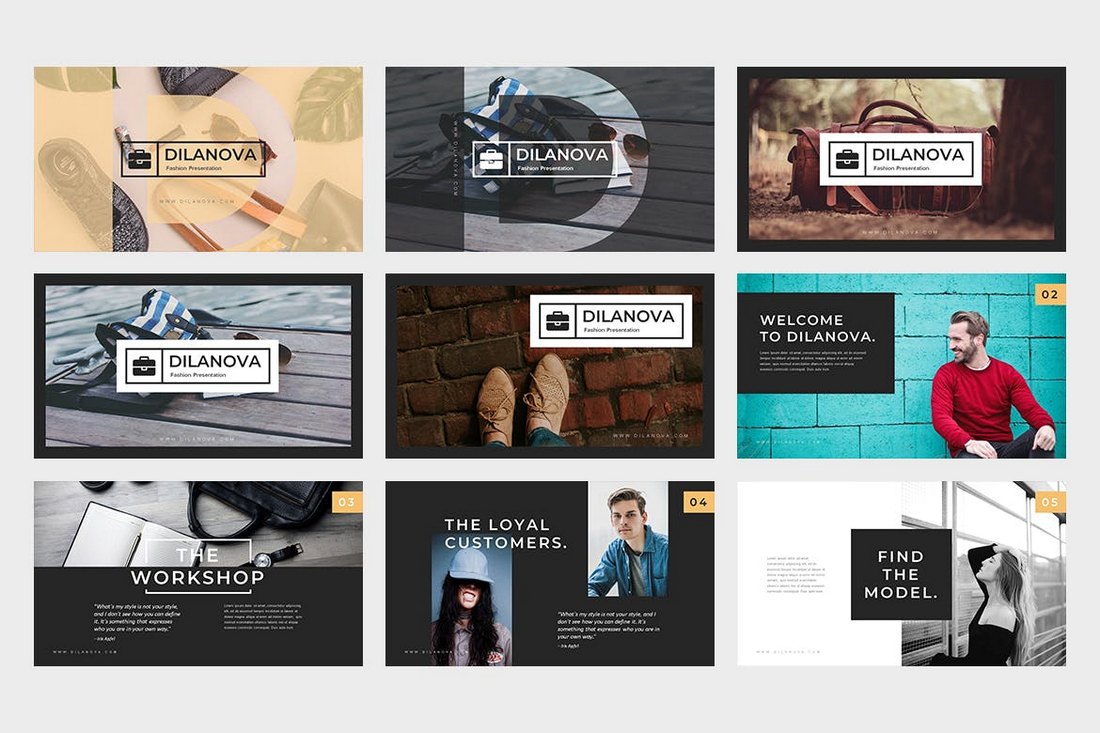 Dilanova-Cool-Fashion-Powerpoint-Presentation 20+ Best Cool PowerPoint Templates design tips 