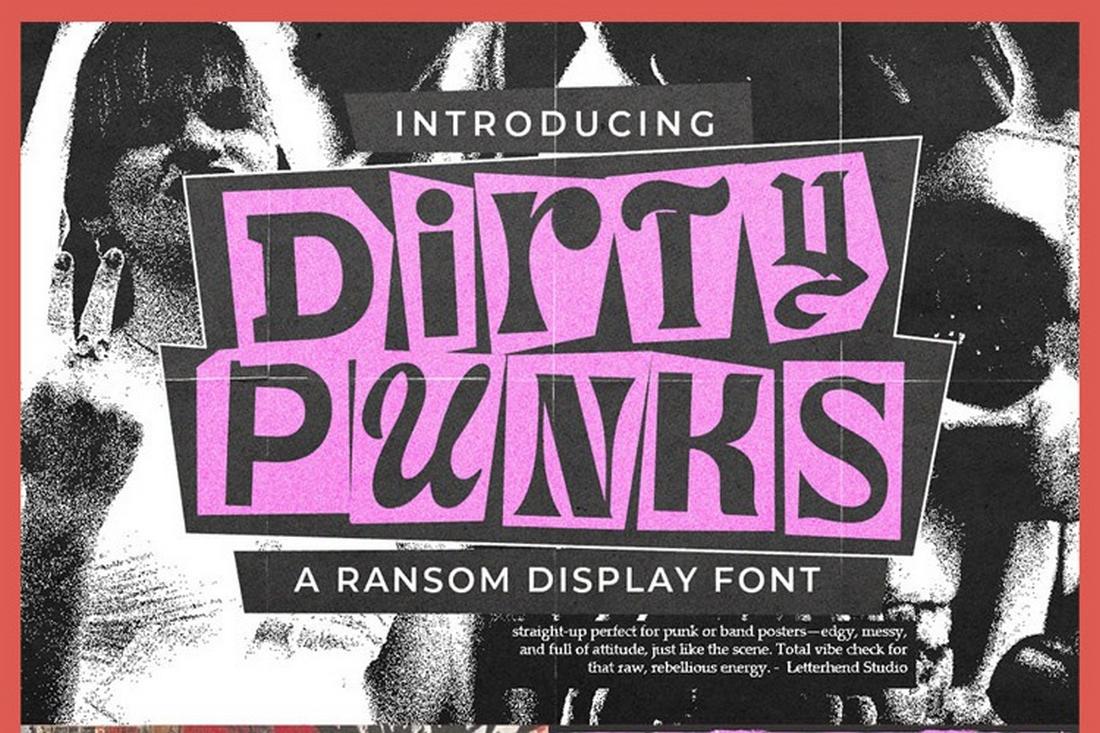 Dirty Punk - Free Collage Font