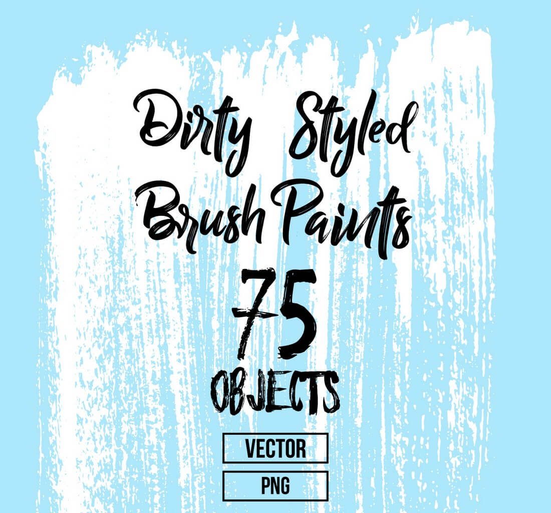 Dirty-Styled-Brush-Paints-And-Elements How to Install & Use a Photoshop Brush in 3 Minutes design tips 