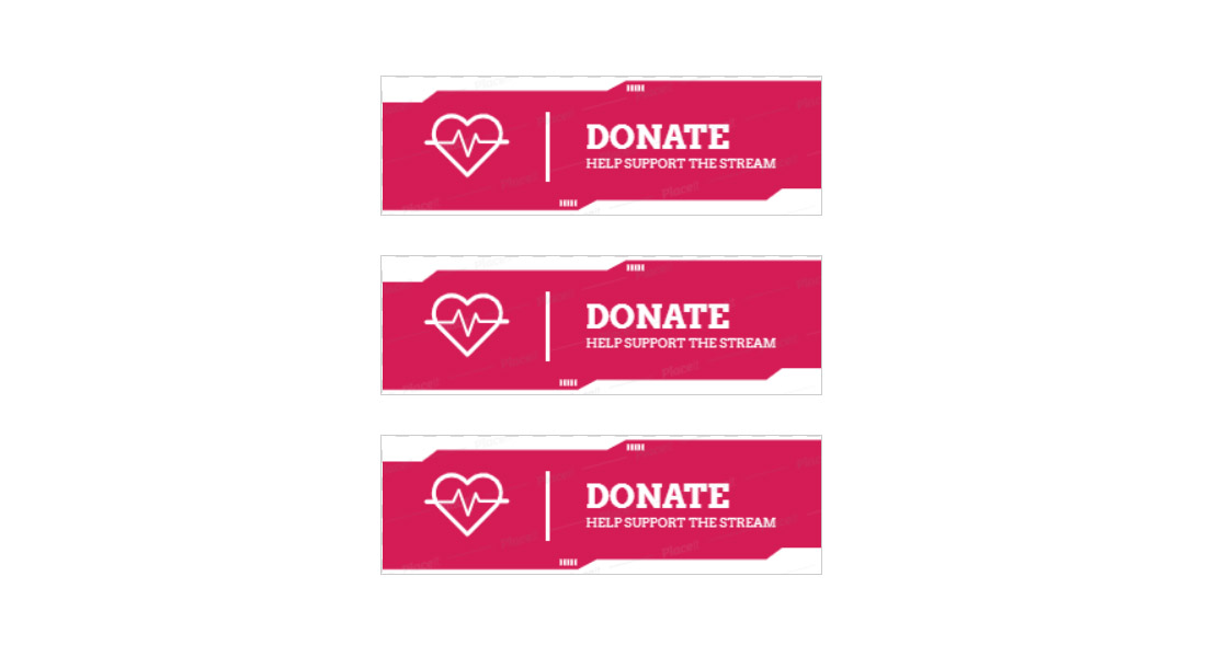 Donate To Charity Twitch Panel Template