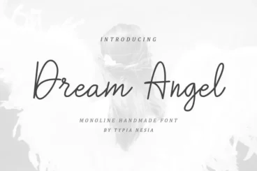 Dream Angle Monoline Handmade Font