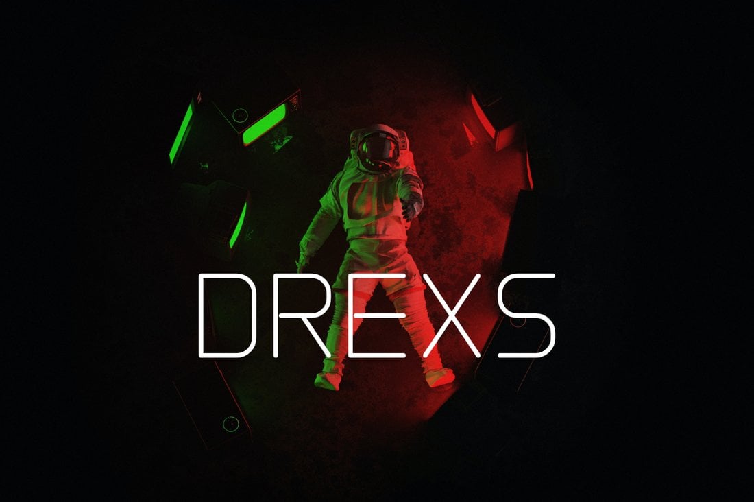 Drexs - Font Cyberpunk Gratis