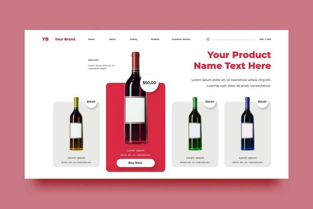 Drinks Website Background Template