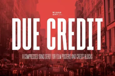 Due Credit Movie Poster Credits Font