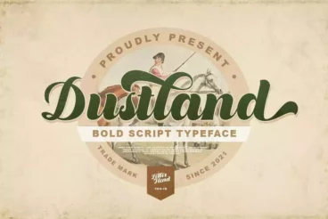 Dustland Vintage Baseball Font