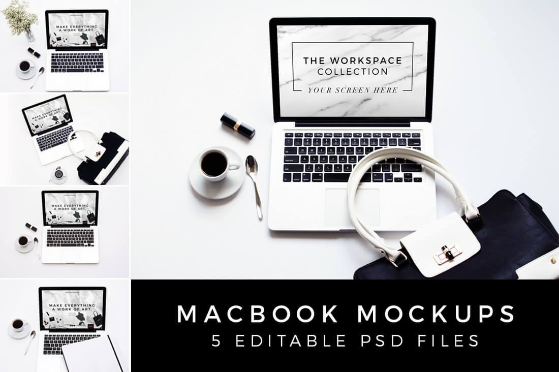 ELEGANT-MACBOOK-MOCKUPS 100+ MacBook PSD & Vector Mockups design tips 