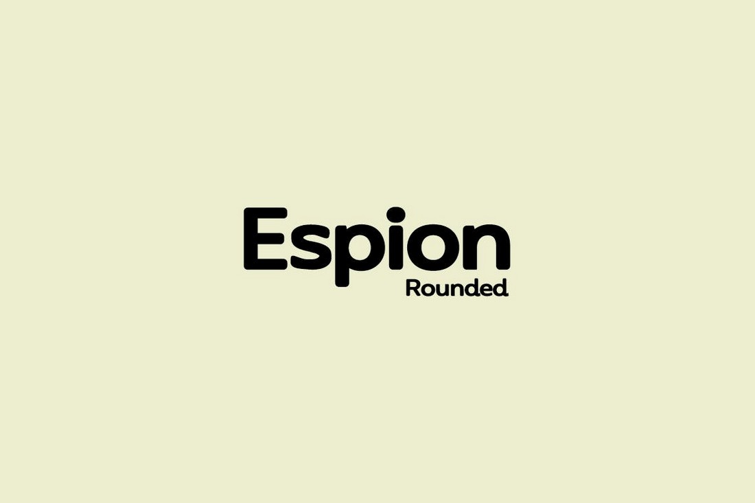 ESPION - فونت گرد مدرن