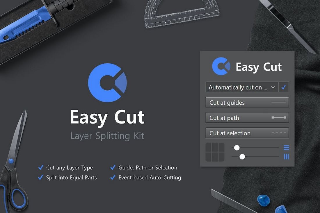 Easy Cut - Layer Splitting Kit Photoshop Plugin