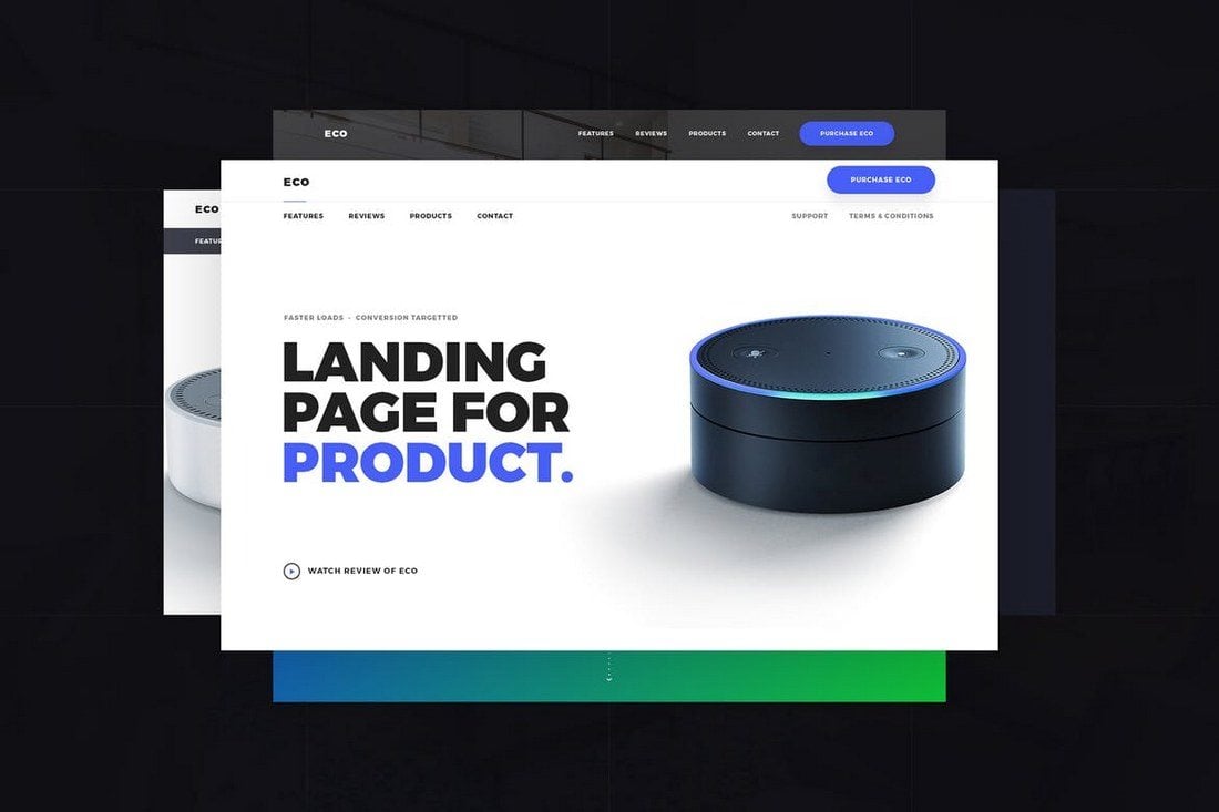 Eco-Product-Landing-Page 30+ Clean & Minimal Landing Page Templates design tips 