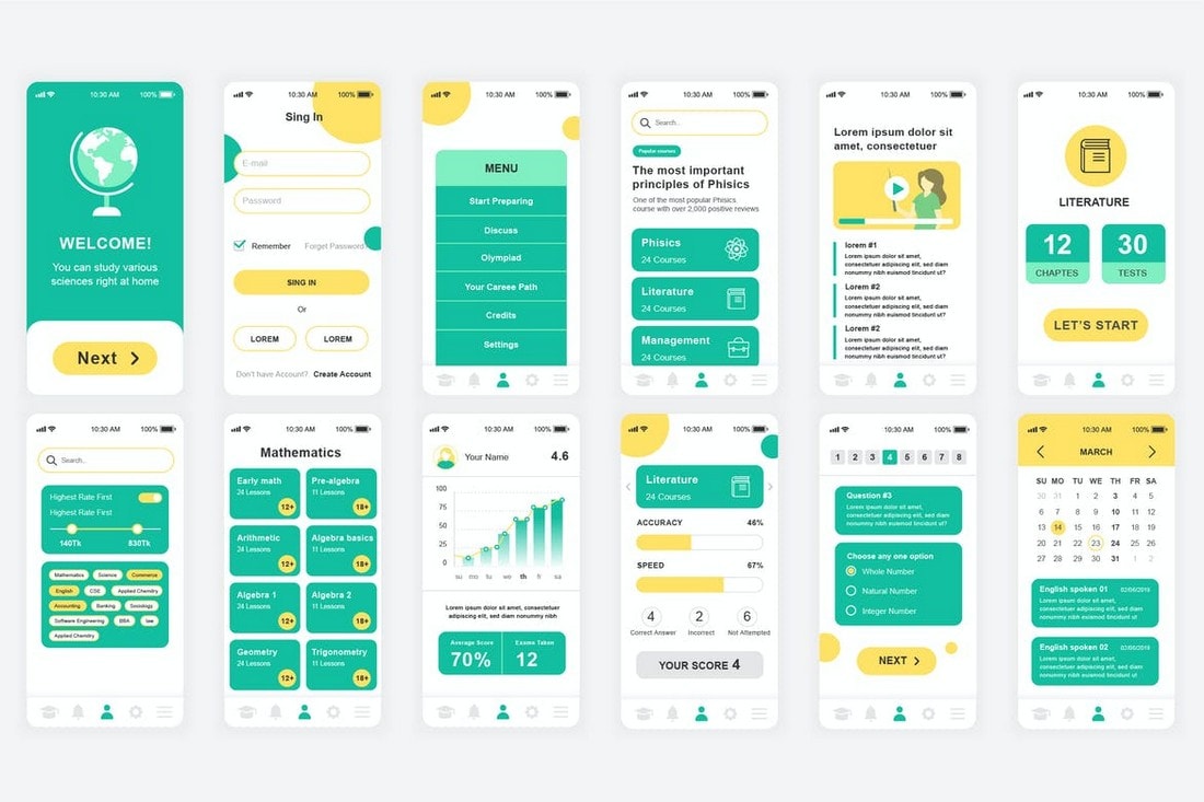 Mobile App Ui Design Examples - Reverasite