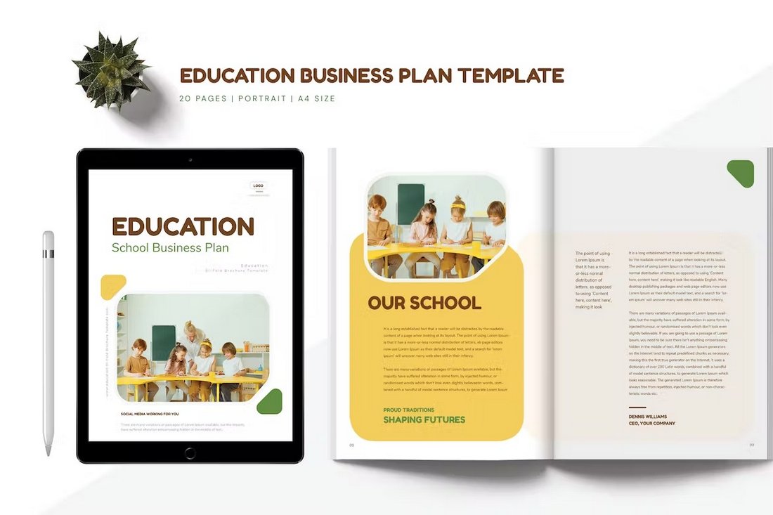 Education School Plan Template for Word