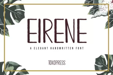 Eirene Girly Narrow Handwritten Font
