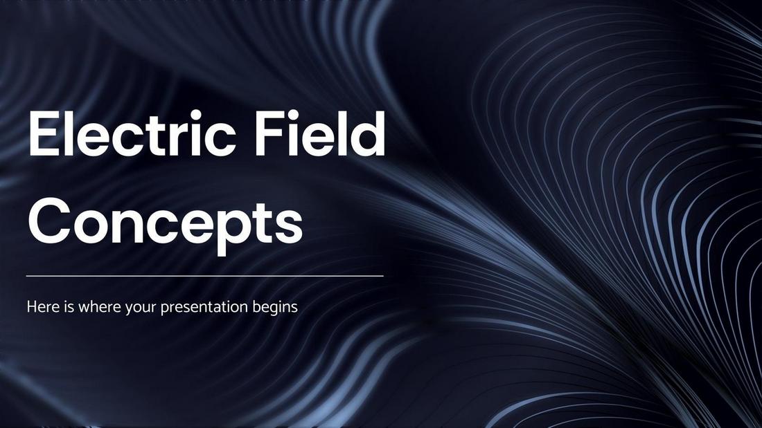 Electric Field - Free Professional PowerPoint Template