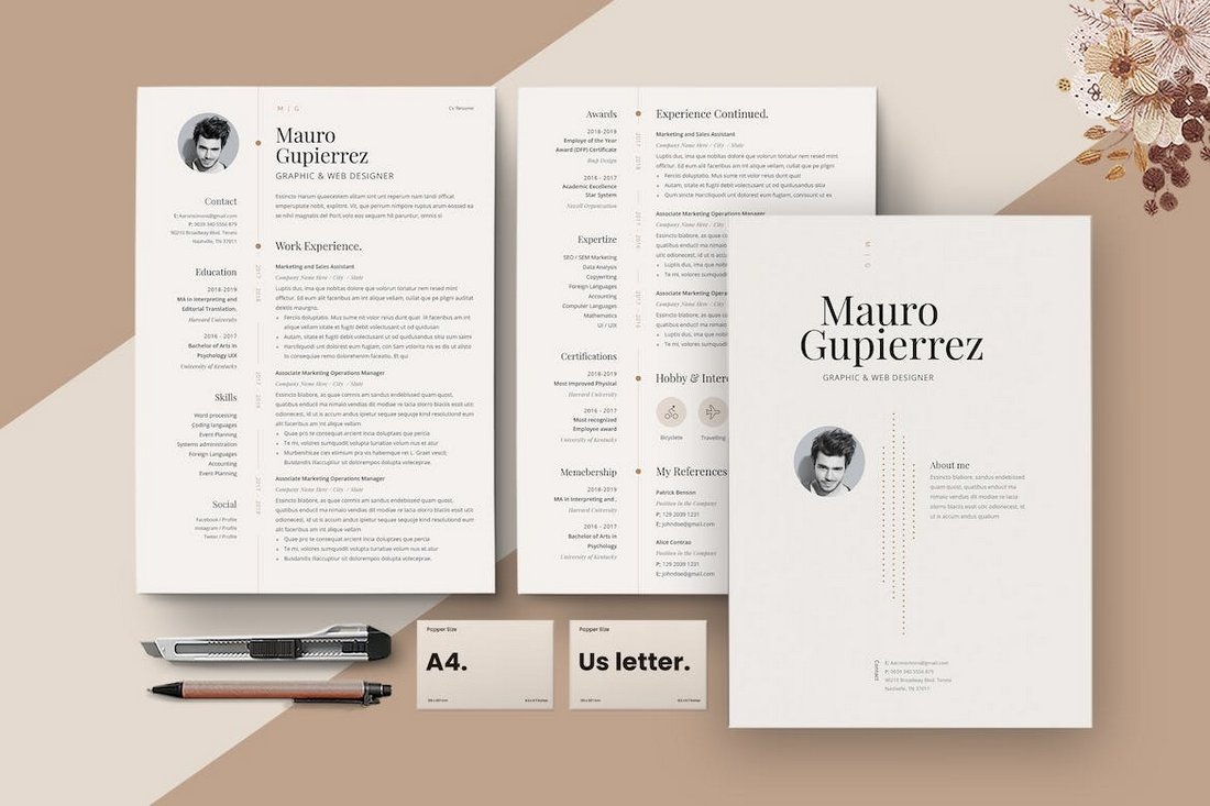 Elegant InDesign Resume Template