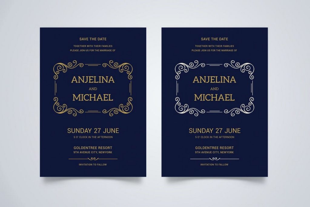 60+ Wonderful Wedding Invitation & Card Design Samples Design Shack