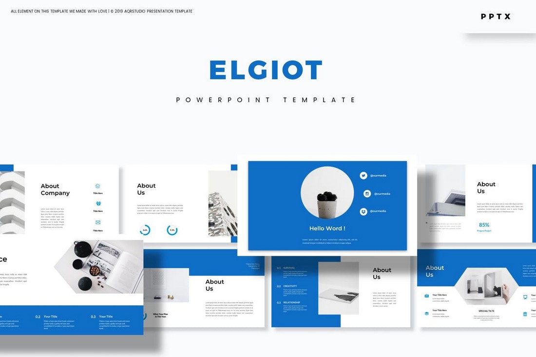 Elgiot - Clean Powerpoint Template