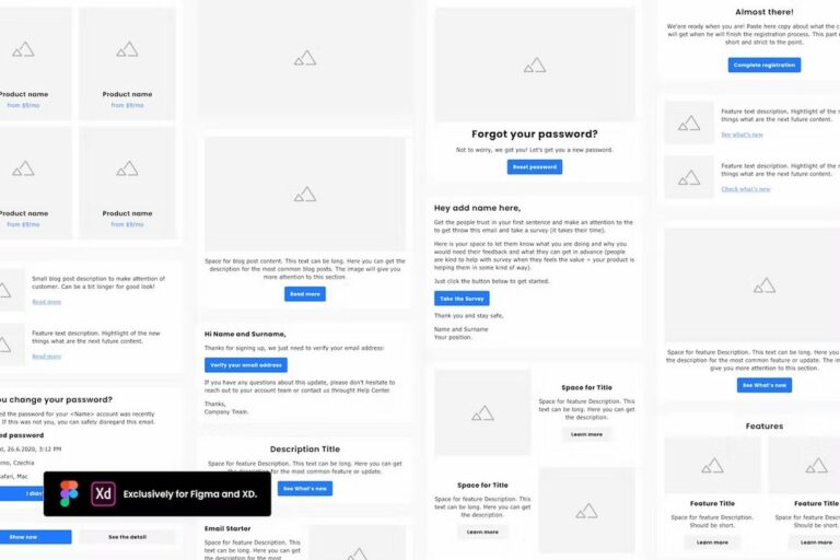 20+ Best Adobe XD Email Templates Design Shack