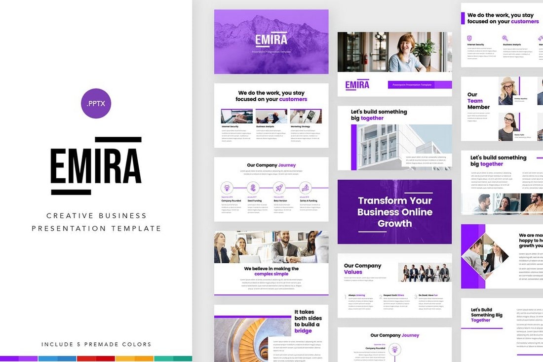 Emira-Creative-Company-PowerPoint-Template 30+ Best Business & Corporate PowerPoint Templates 2021 design tips 