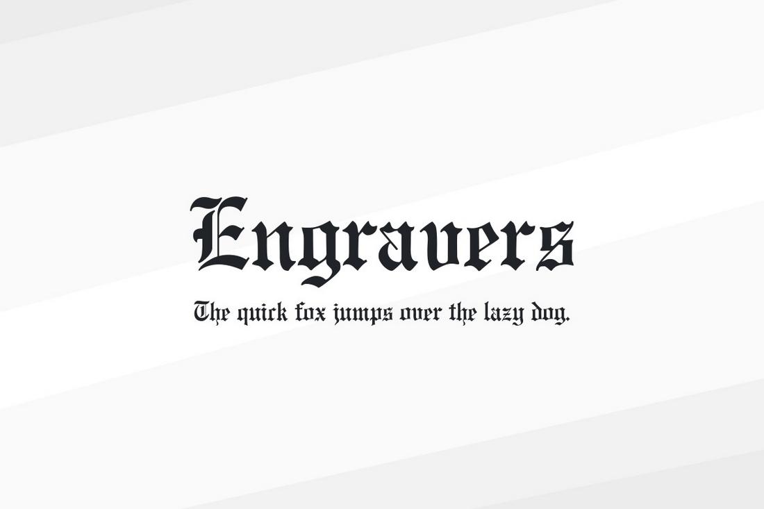 Engravers - Free Old English Font