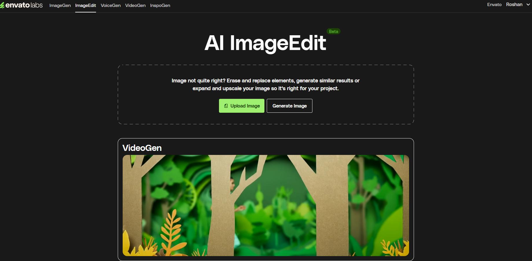 Envato ImageEdit upload