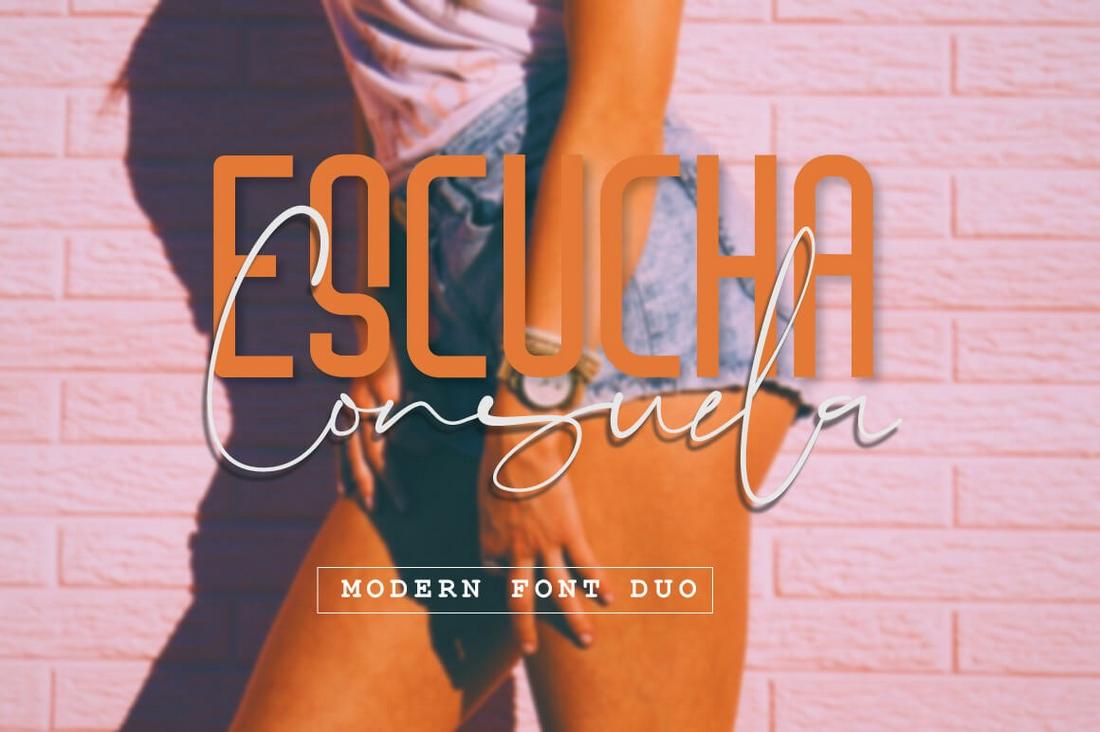 Escucha Consuela - Free Stylish Font Duo