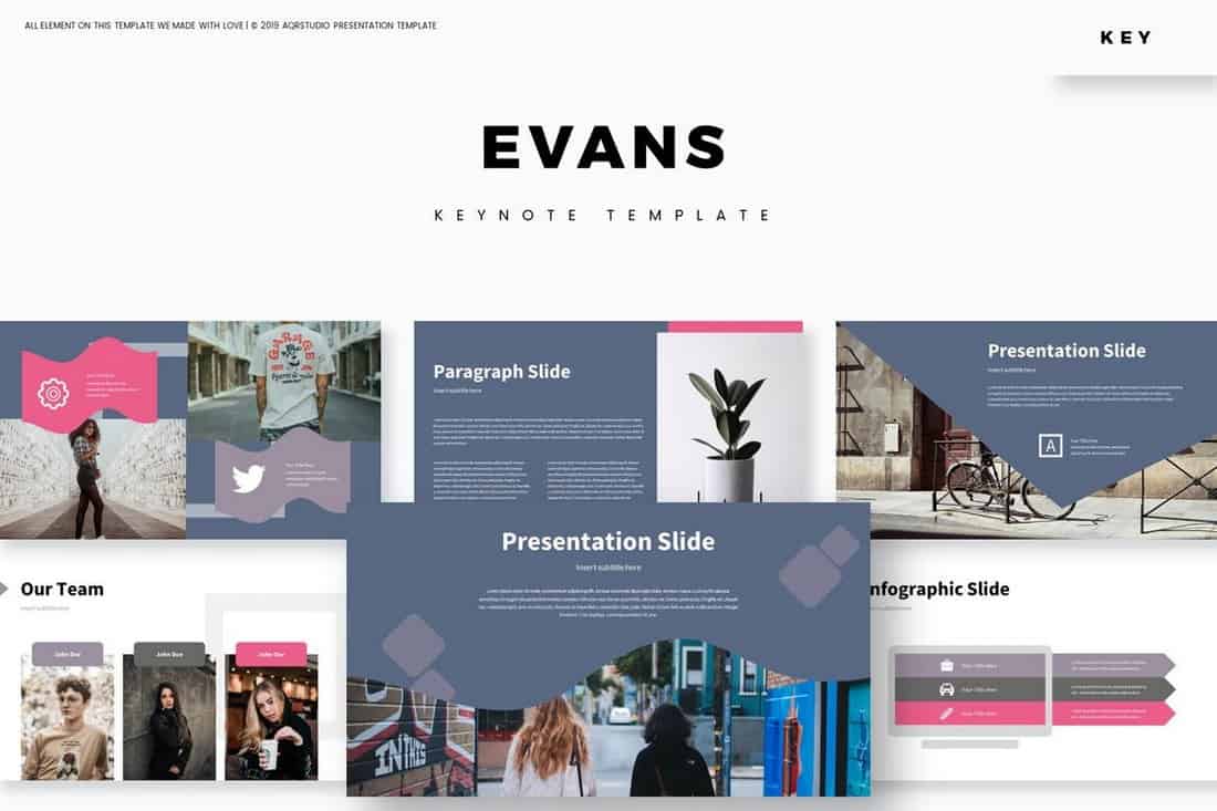 Evans - Stylish Keynote Template