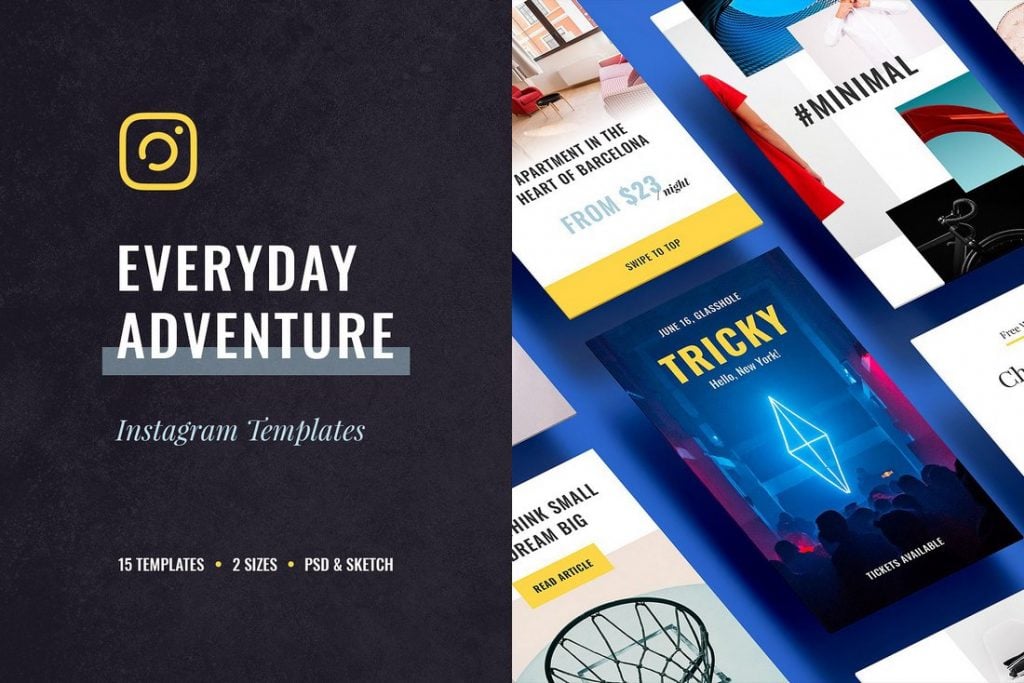 50+ Best Instagram Post & Story Templates 2021 – Yes Web Designs