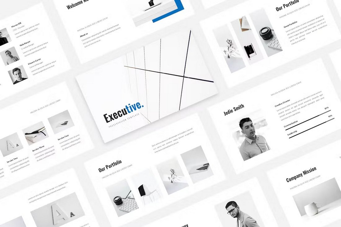 Executive - Minimal & Simple PowerPoint Template