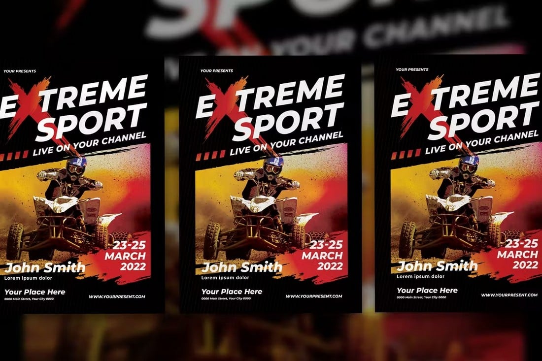 Extreme-Sports-Flyer-Template 25+ Best Sports Flyer Templates 2022 (Free & Pro) design tips 