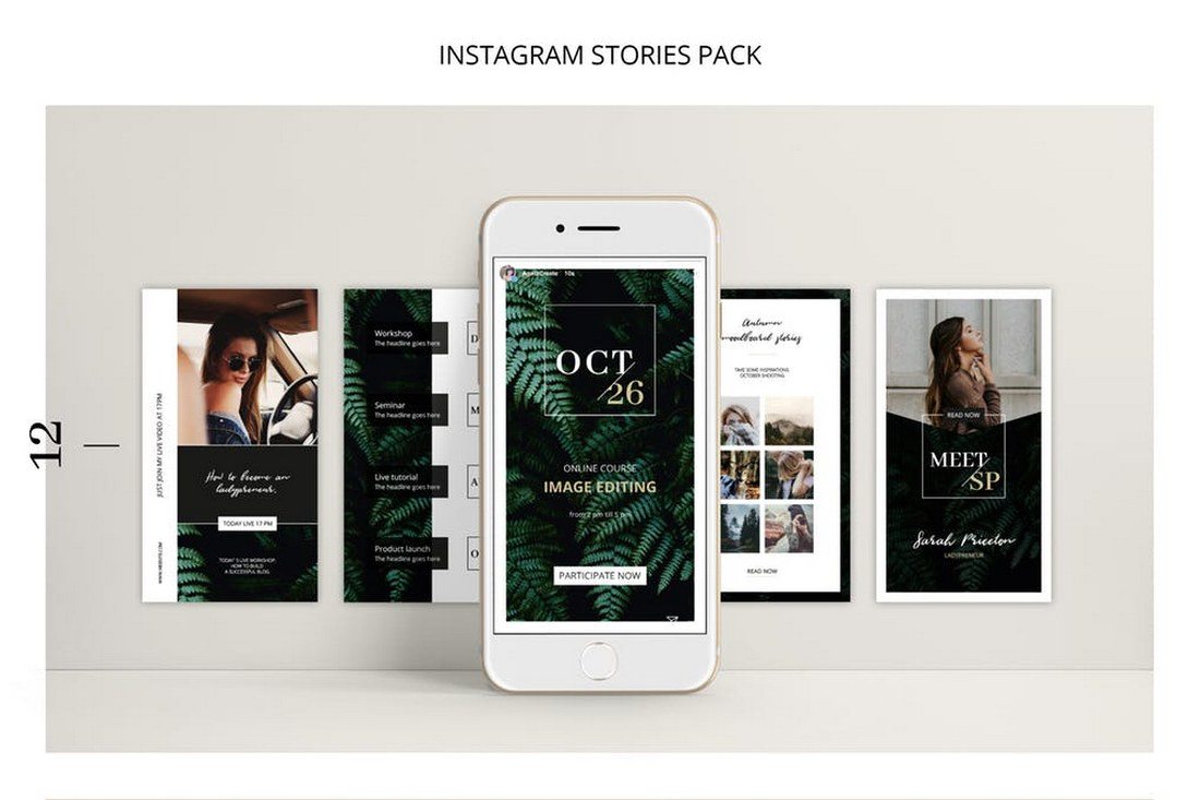 FERNS-Instagram-Stories-Pack 30+ Best Instagram Templates & Banners design tips 