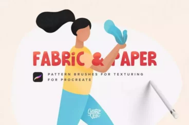 Fabric & Paper Procreate Texture Brushes