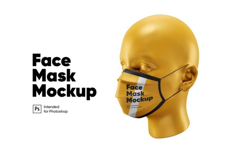 Mask Sample Layout 35+ Face Mask Mockup Templates & Overlays | Design Shack