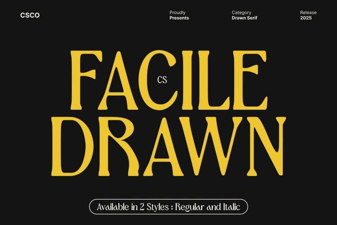 Facile Drawn - Free Renaissance Font