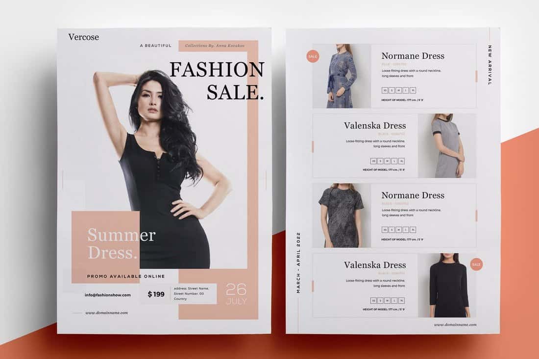 Clothes Flyer Template & Design ID 0000008405 