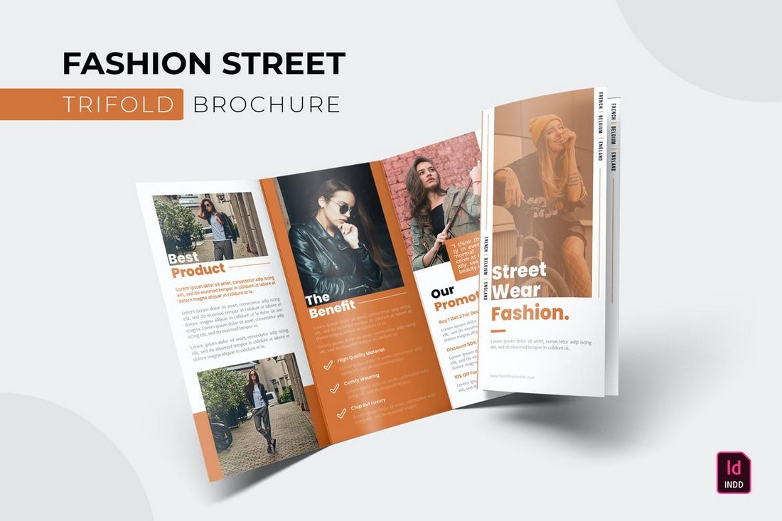 Fashion-Street-InDesign-Trifold-Brochure 20+ Best InDesign TriFold Templates 2021 design tips 