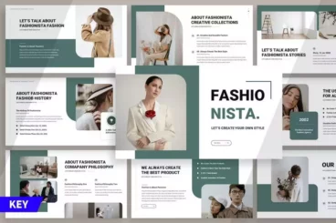 Fashionista Lifestyle Presentation Keynote Template
