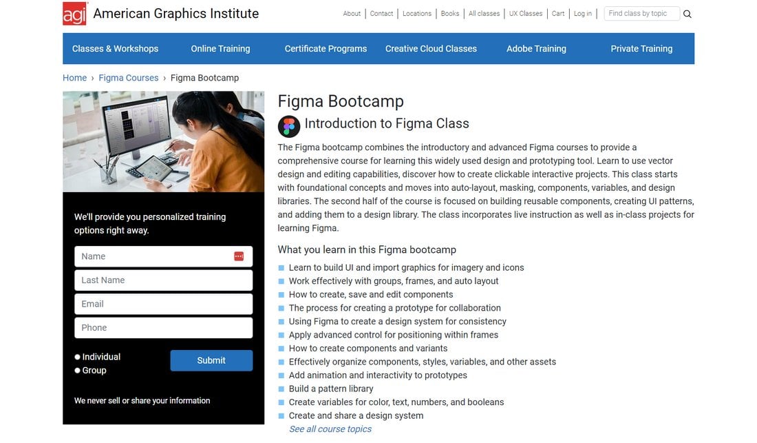 Figma Bootcamp by American Graphics Institute