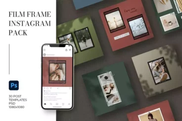 Film Frame Instagram Templates PSD