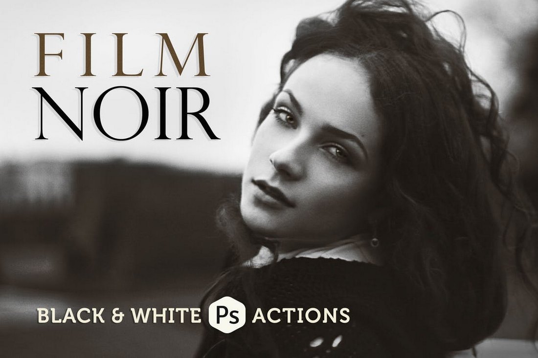 Film-Noir-BW-Photoshop-Actions-1 20+ Best Vintage & Retro Photoshop Actions design tips 