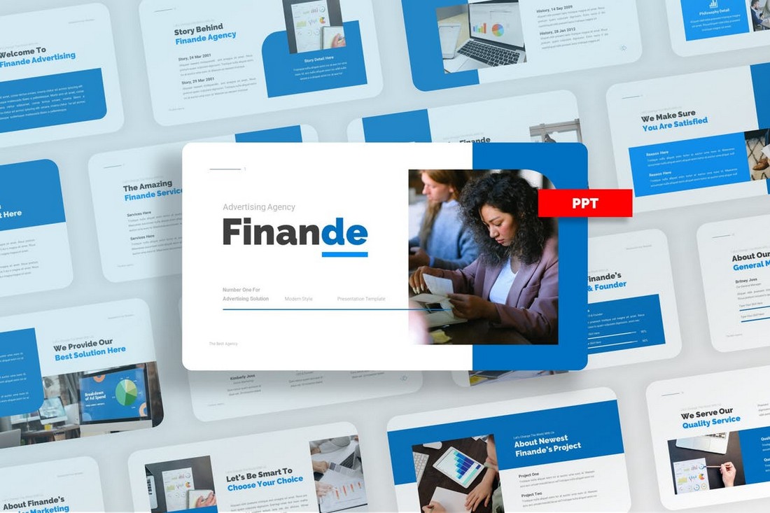 Finande - Minimal Agency PowerPoint Template