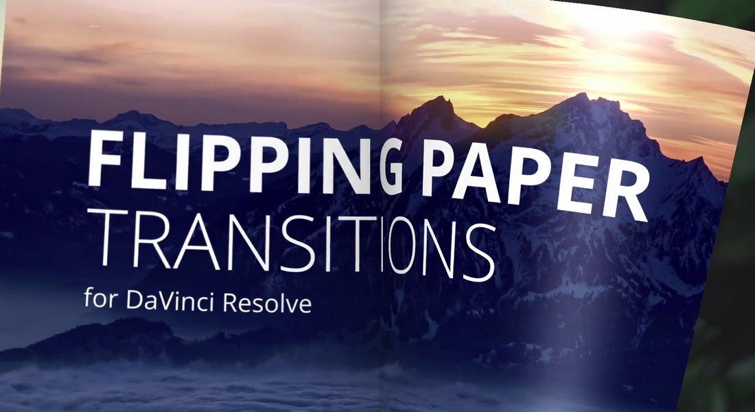 Flipping Paper Transitions for DaVinci Resolve