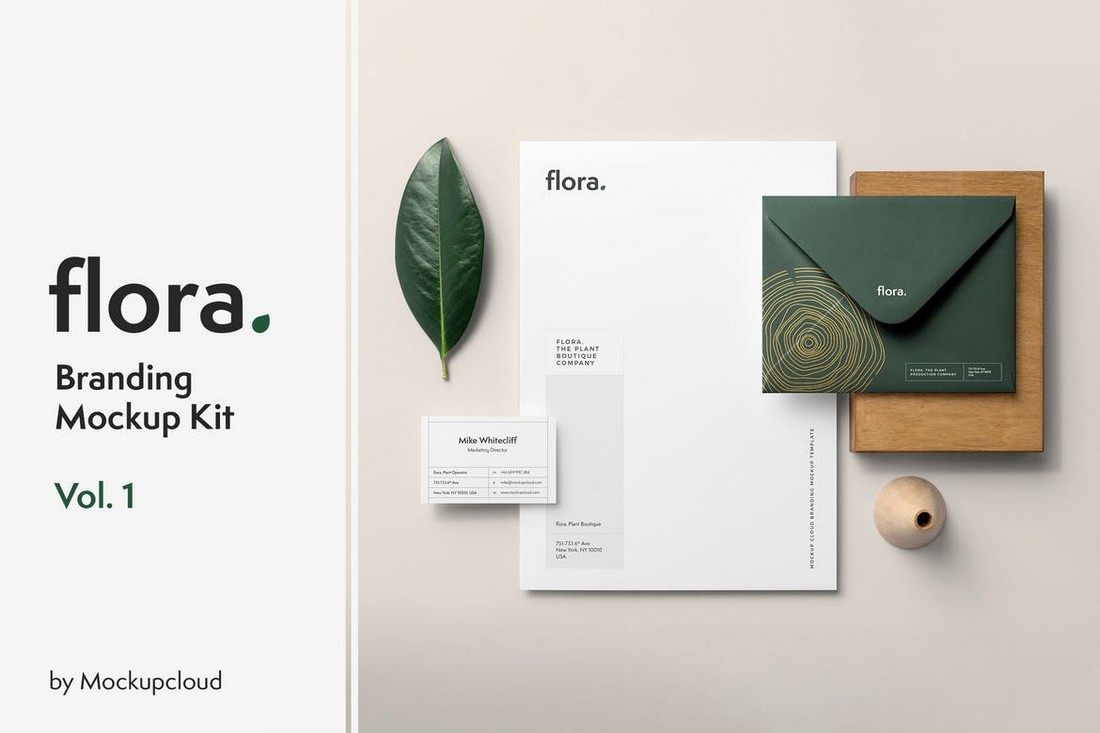 Flora Minimal Branding Mockup Template