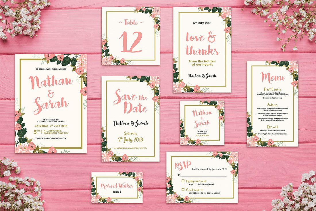 90 Gorgeous Wedding Invitation Templates Design Shack