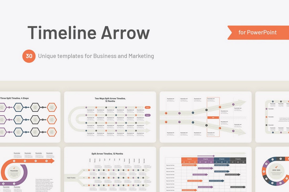 Flowchart & Timeline Templates for PowerPoint