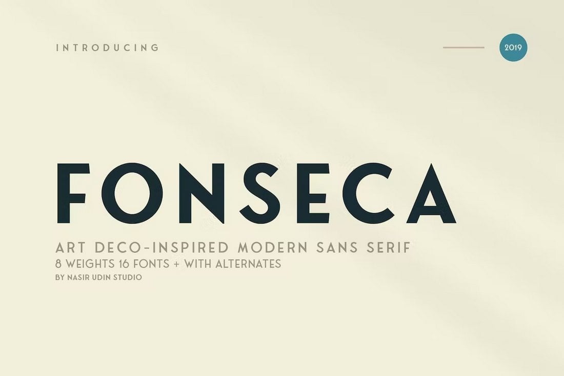Fonseca - Font Iklan Art Deco